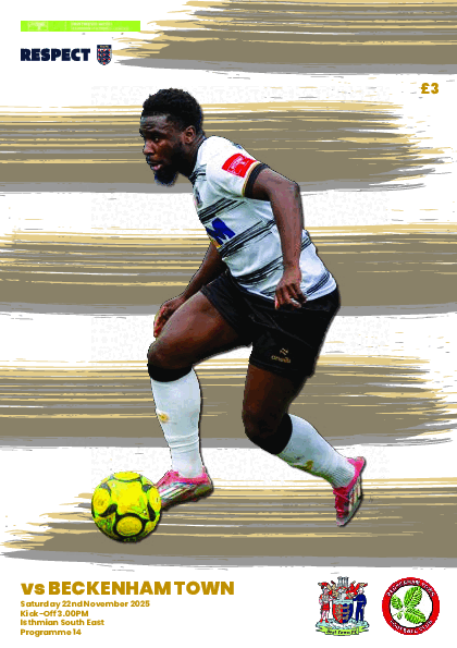 Beckenham Town - Digital Matchday Programme
